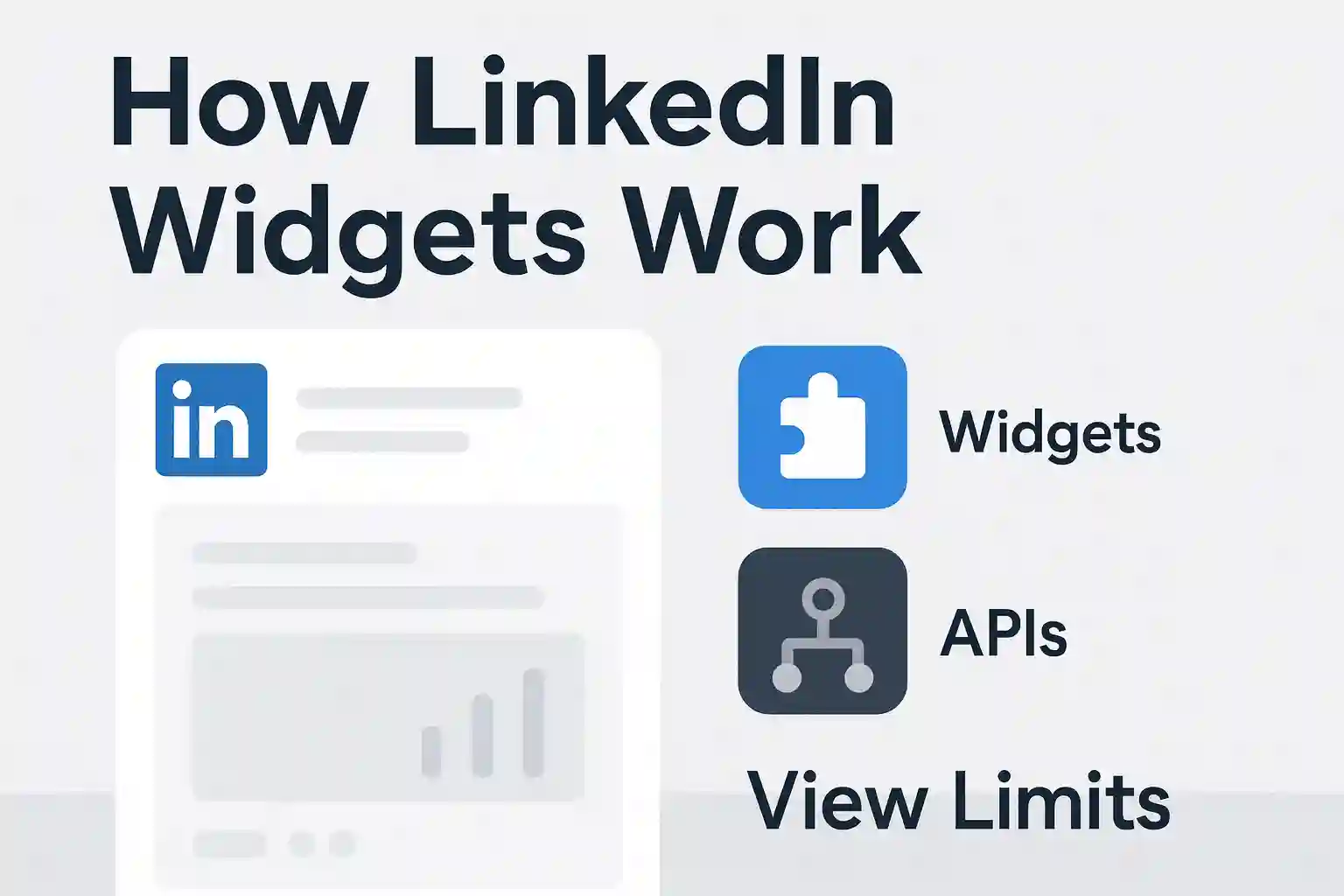 How LinkedIn widgets work thumbnail image