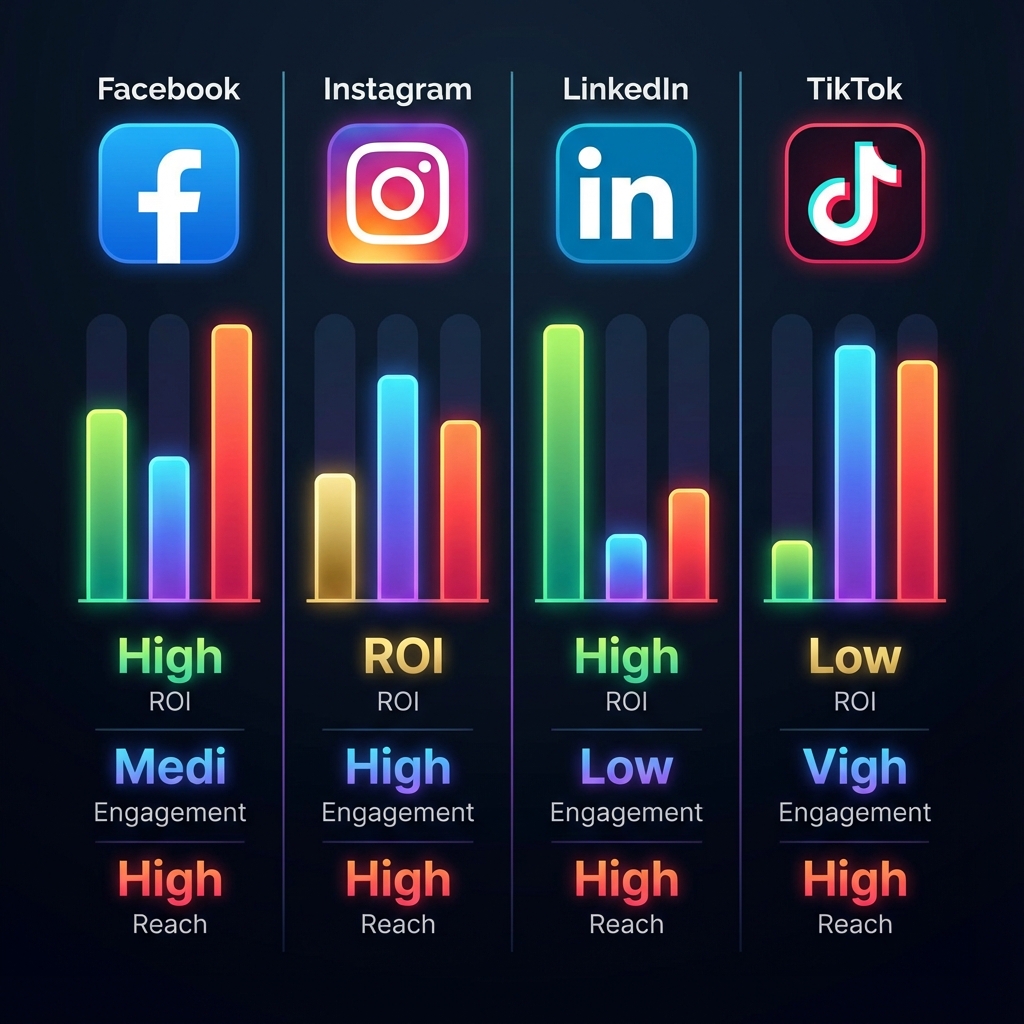 Social Media Platform ROI Comparison