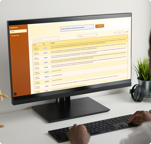 Log Tracking Interface